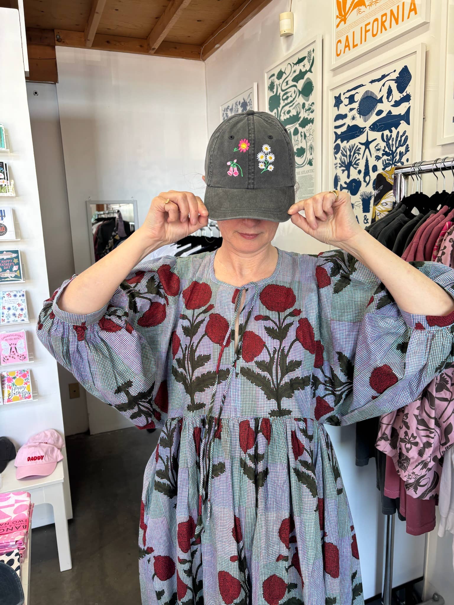 Banquet Workshop - Wholesale Baseball Cap - Women's - Wild Flower Embroidered Baseball Cap4