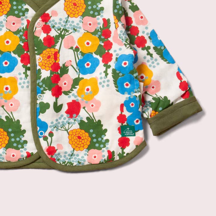 Flora And Fauna Reversible Collarless Spring Jacket for wholesale on Faire7