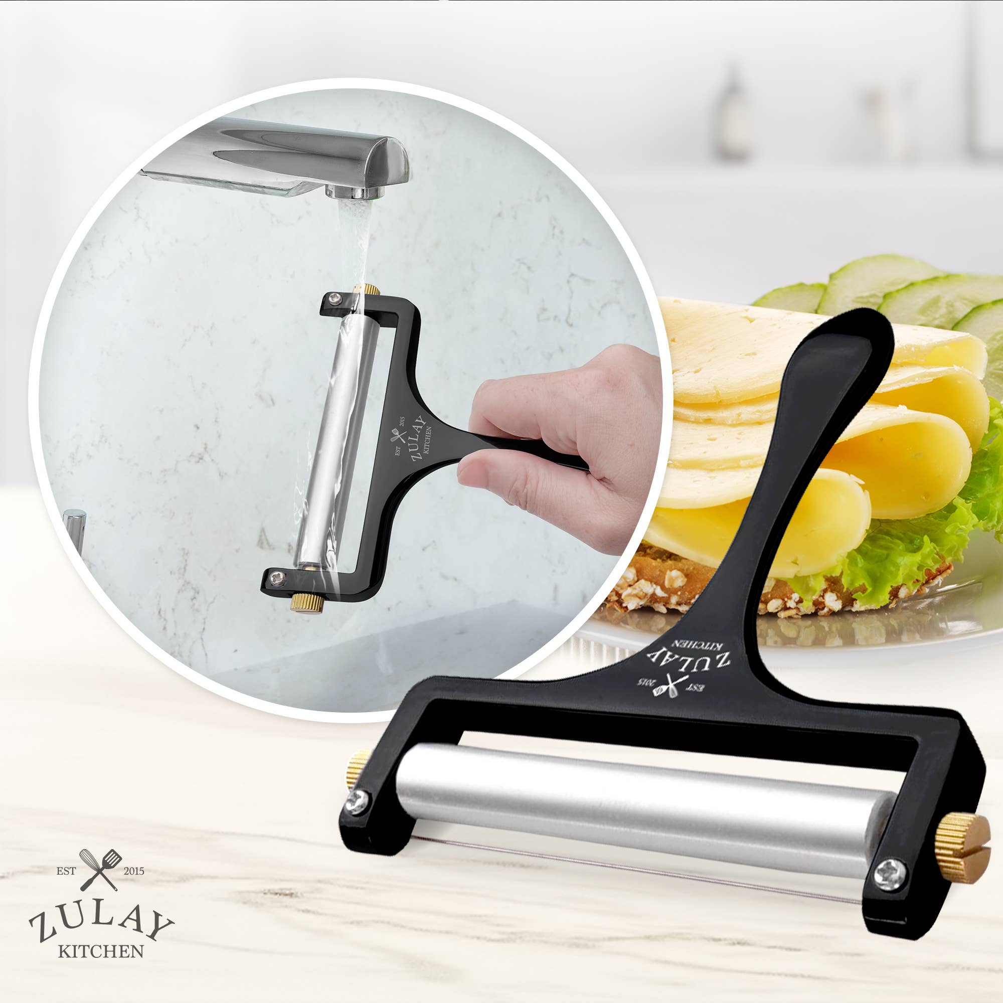 Zulay Kitchen - Wholesale Keukengereedschap/gadget - Draadkaassnijder met verstelbare dikte11