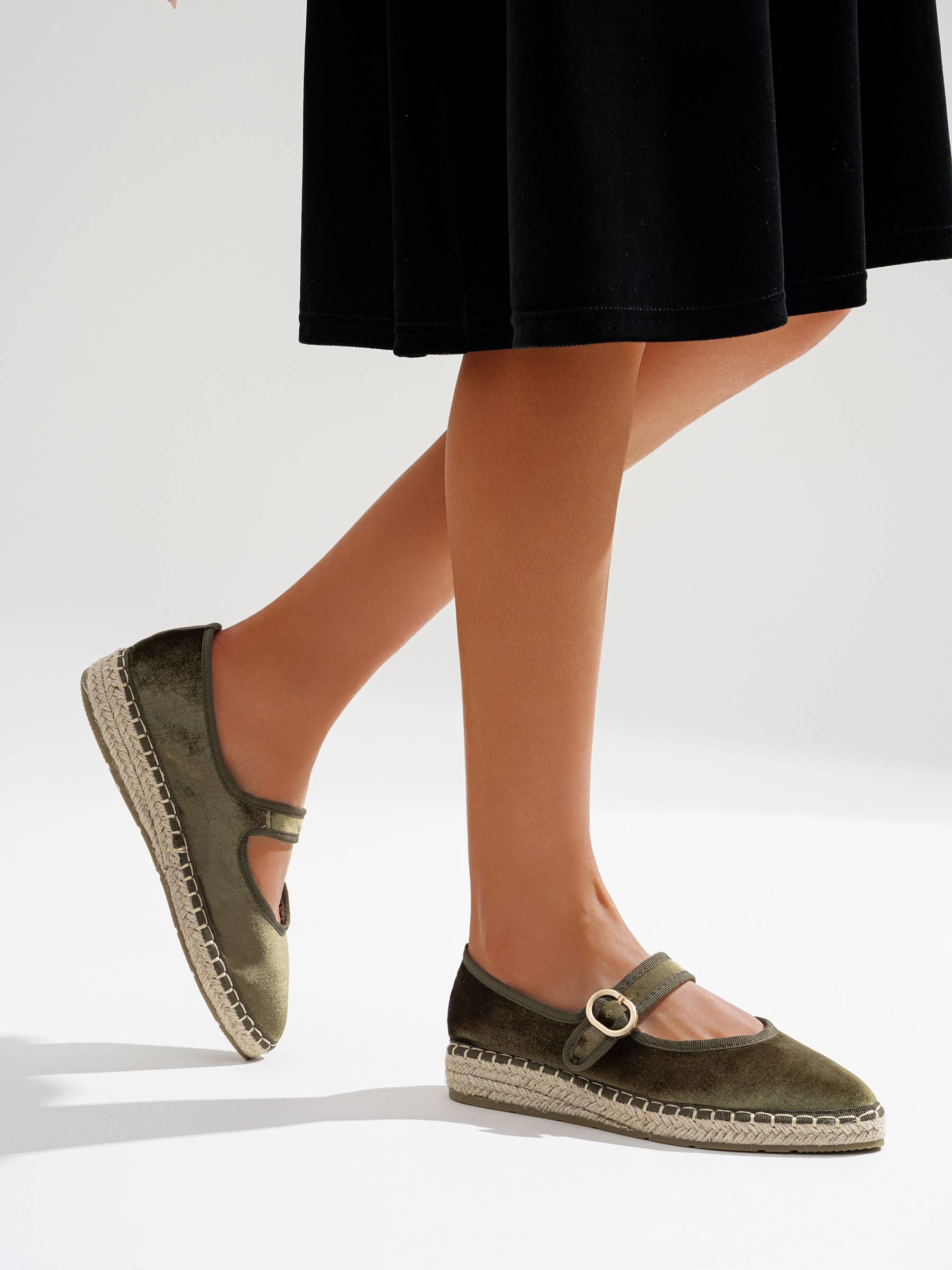 CEREZA – wholesale Flats – Women’s – Velvet Mary Jane Espadrille14