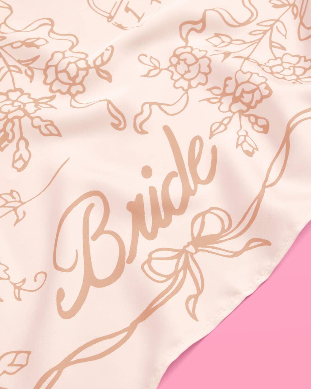 xo, Fetti - Wholesale Head Scarf - Women's - xo, Fetti Tan Bride Head Scarf | bridal, bachelorette, beige2