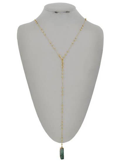 Collana lunga Druzy Y per la vendita all'ingrosso da parte di TheTizana