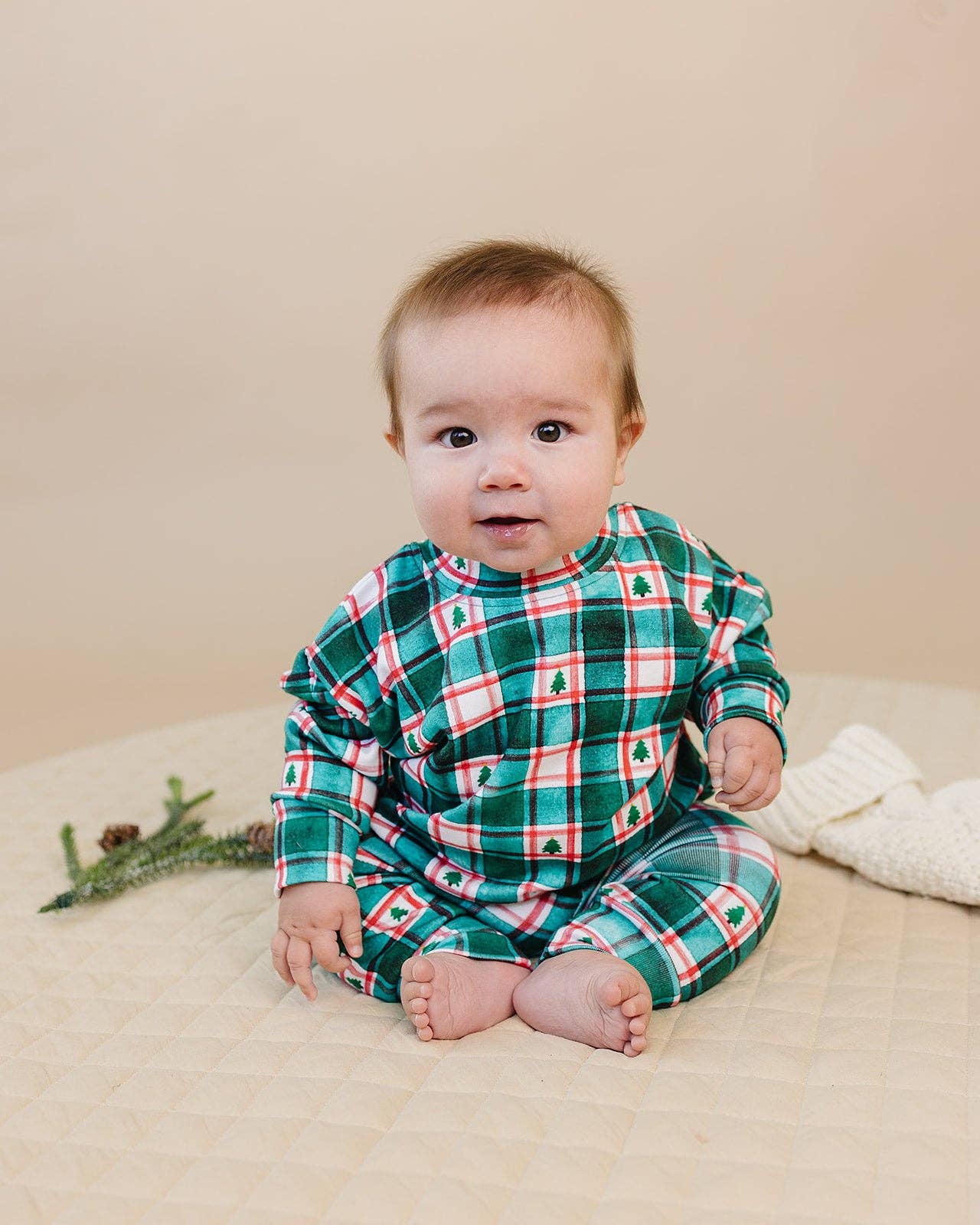 Lucky Panda Kids - Wholesale Top & Pant Set - Baby - Jogger Set | Winter Plaid2