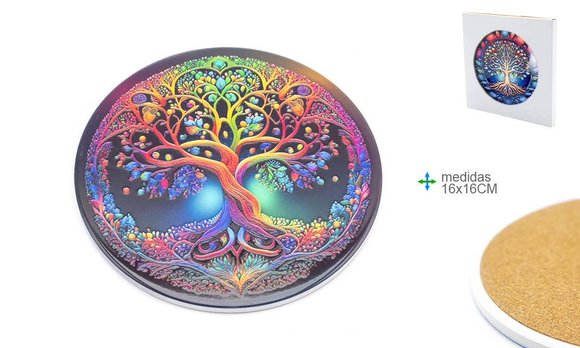 Esoterica Arte - Wholesale Decorative Tray - Ceramic Base 16x16cm #30