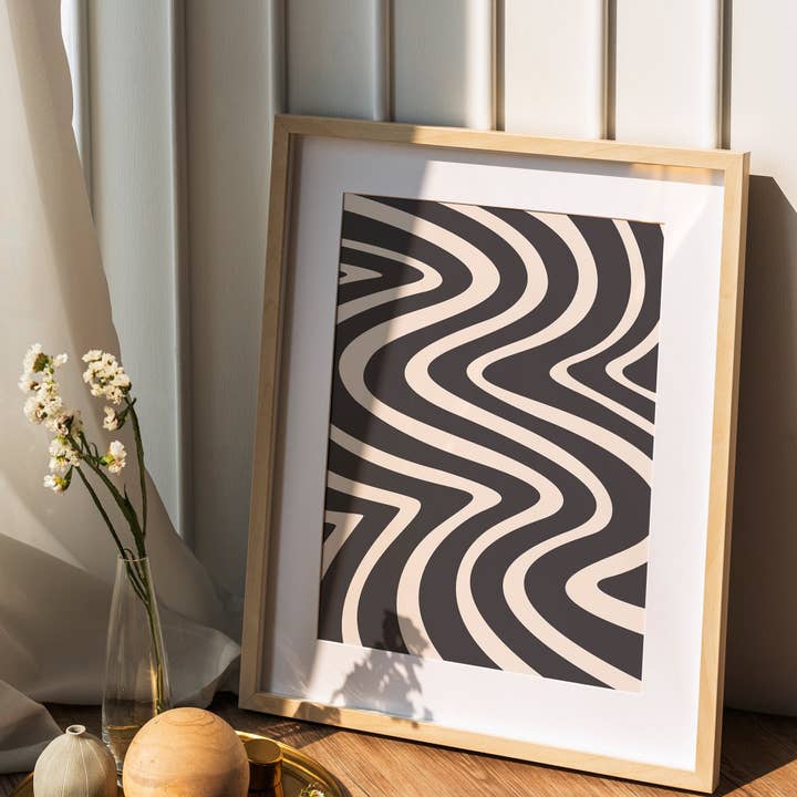 Lune Club - Wholesale Art Print - Abstract Wavy Pattern Print