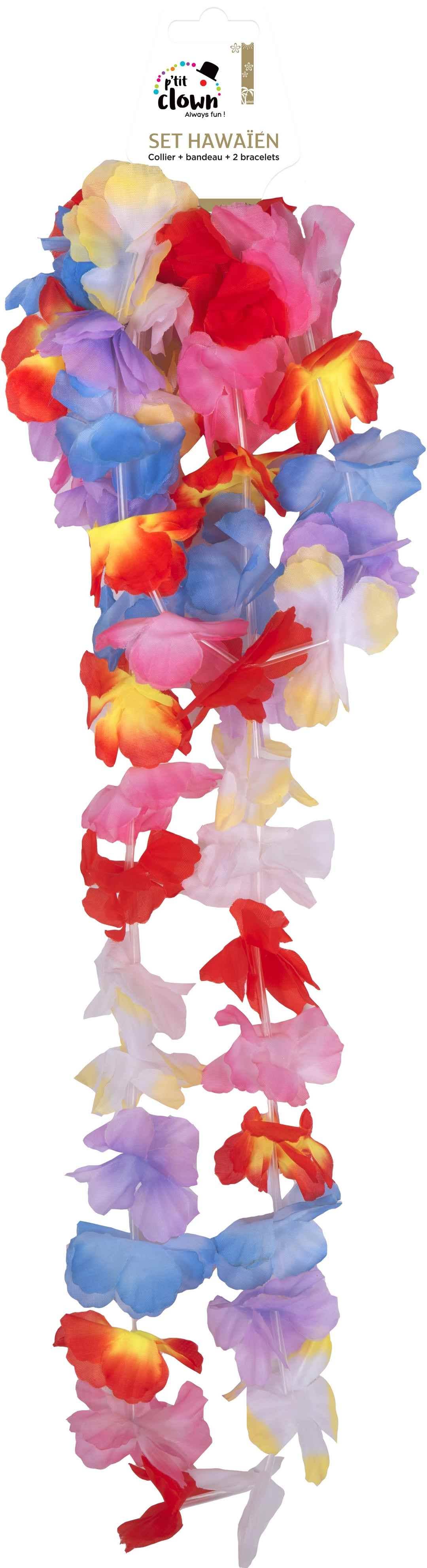P'tit Clown – Conjunto de joias por atacado – Conjunto Havaiano Multicolorido2