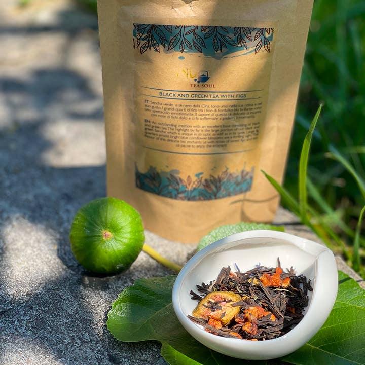 Tea soul - Wholesale Loose Tea - Blend of Black and Green Tea with Fig 50g