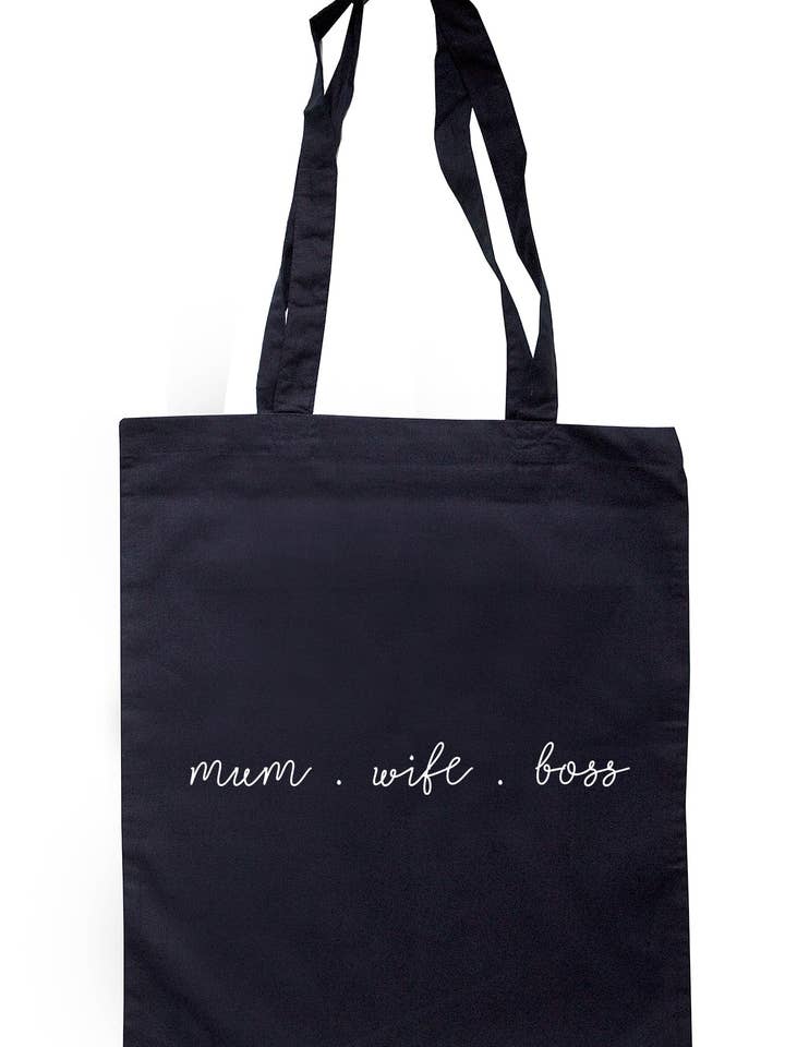 Mum Wife Boss bedrukte draagtas K2778 voor wholesale door Illustrated Identity