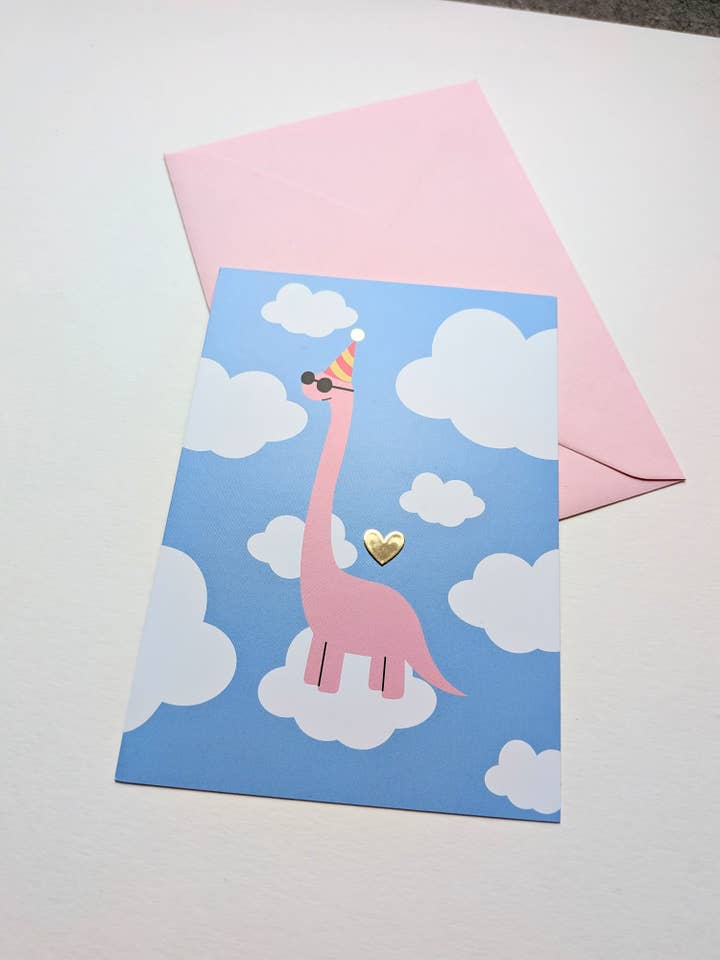 Vykort - Dinofest for engroshandel hos Tampala Studio