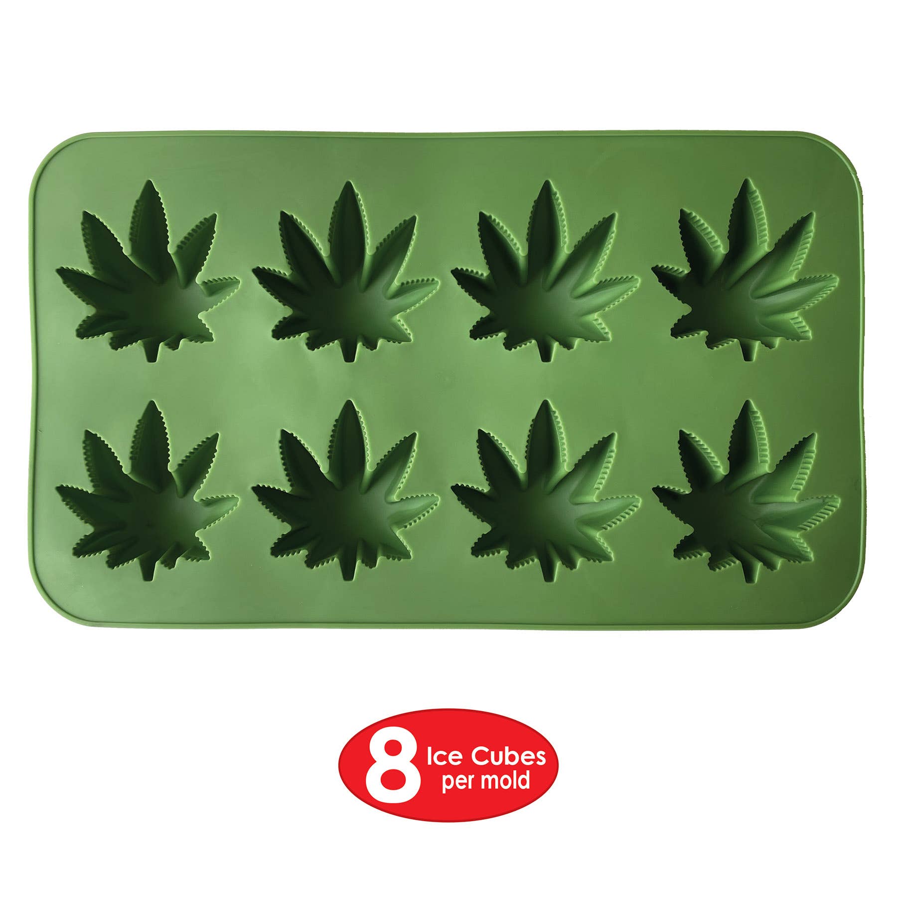 Beistle - Wholesale Ice Tray/Mold - Weed Ice Mold, dishwasher safe, tray is 5.25" x 9"3