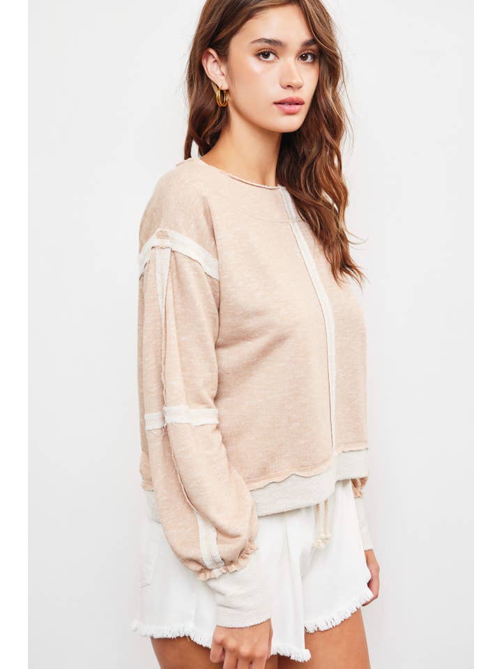 Mustard Seed - Wholesale Knit Top - Women's - OPEN SHOULDER KNIT TOP