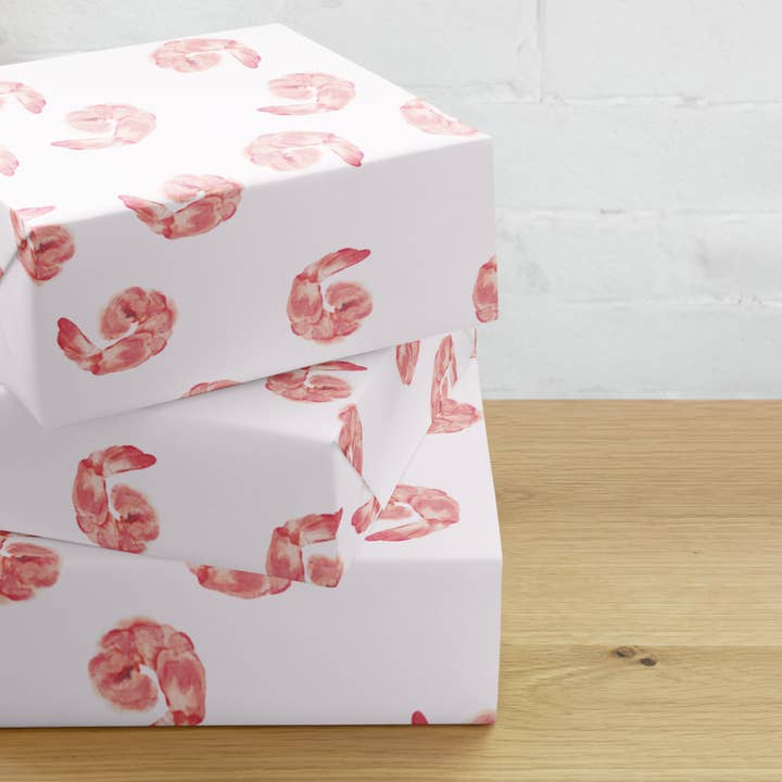 Shrimp Wrapping Paper for wholesale by Wishbrush