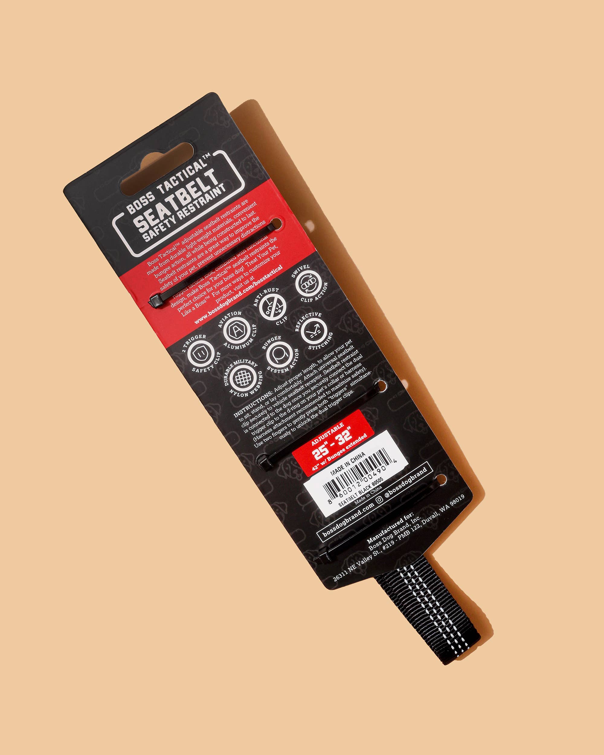 BOSS DOG BRAND, INC. - Wholesale Pet Collar - Dog - Boss Dog® Seatbelt w/ Bungee for Car3