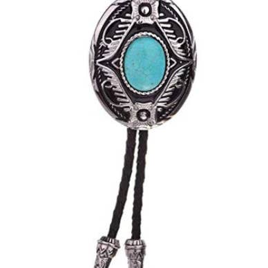 SimpleNGreat - Wholesale Belt Buckle - Men's - Turquoise Western Cowboy Bolo Tie Necklace