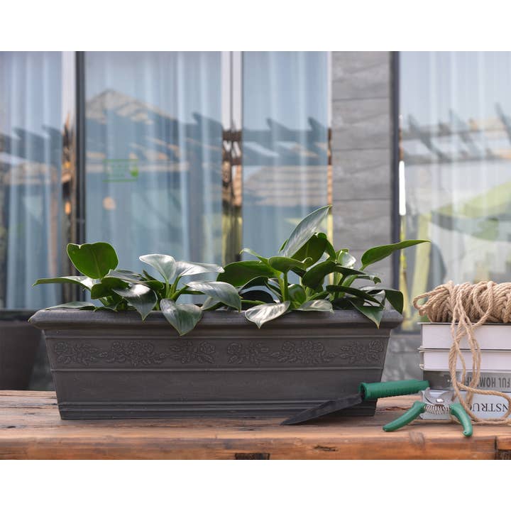 Greenship Garden USA - Wholesale Planter Box - GreenShip Classic Long Large Box Planter W.22.85" x H. 7.09“8