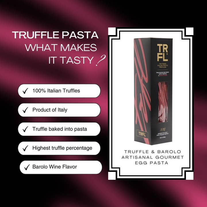 TRFL - Wholesale Pasta - Truffle & Barolo Wine Artisanal Pasta