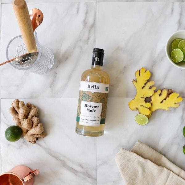 Hella Cocktail Co. - Wholesale Cocktail Mix/Syrup - Cocktail Mixer: Moscow Mule, 750 ml (Case Pack of 3)