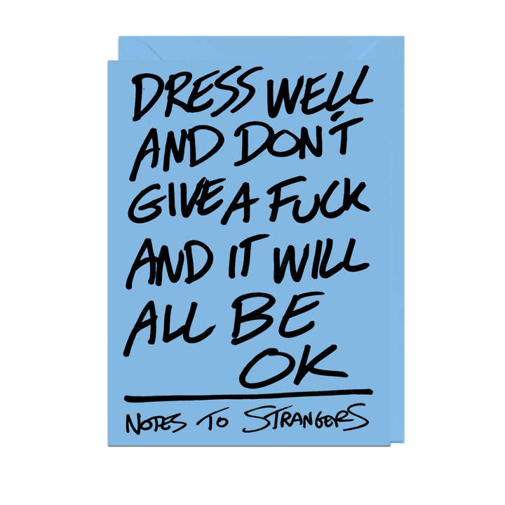 KLEED JE GOED EN TREK JE ER NIKS VAN AAN Kaart voor wholesale door Jolly Awesome