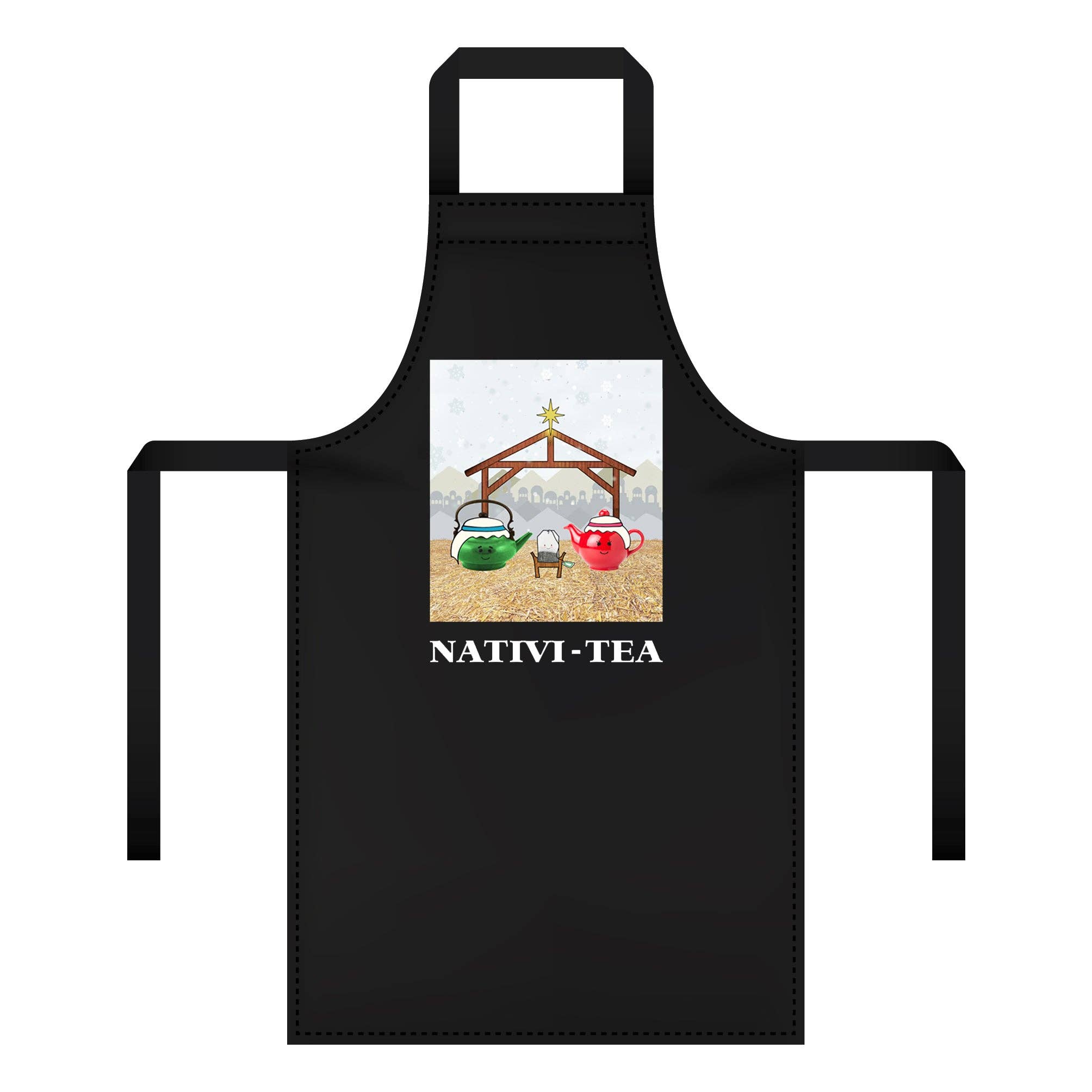 Of Life & Lemons - Wholesale Apron - 'NatviTEA' Funny Christmas Apron2