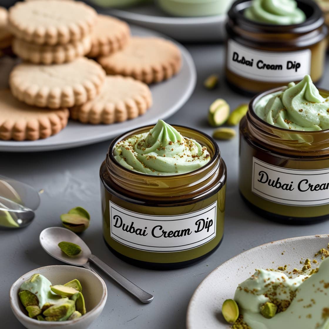 Beautique Goals - Wholesale Dip - Mini Pistachio Cream with Kadayif Dips0
