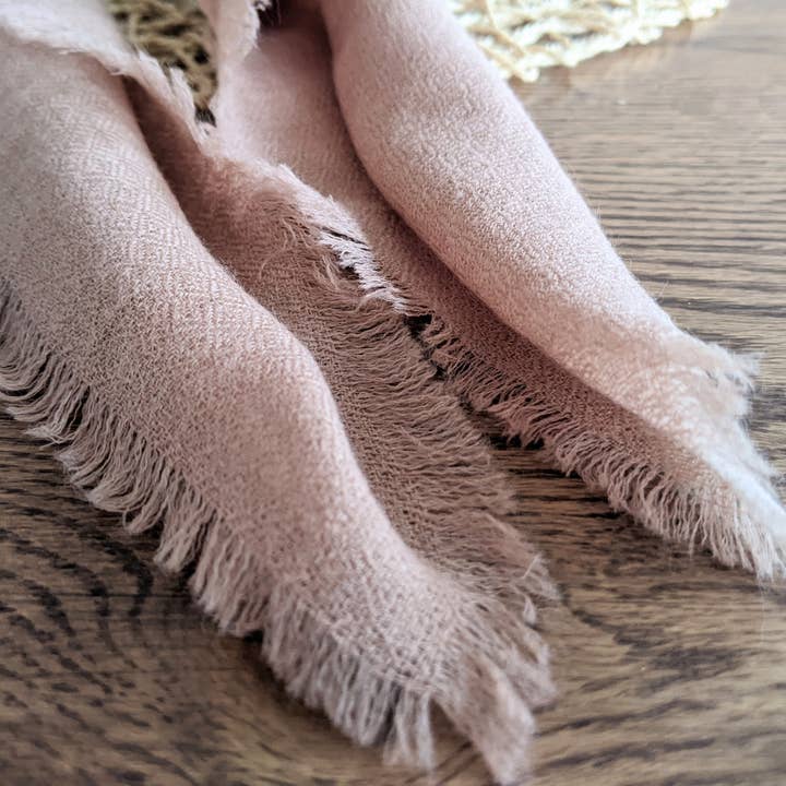 Apricot Ave - Wholesale Scarf – Women's - Luxe Merino WOOL & Silk Hand Dyed Scarves (25" & 38" Square)