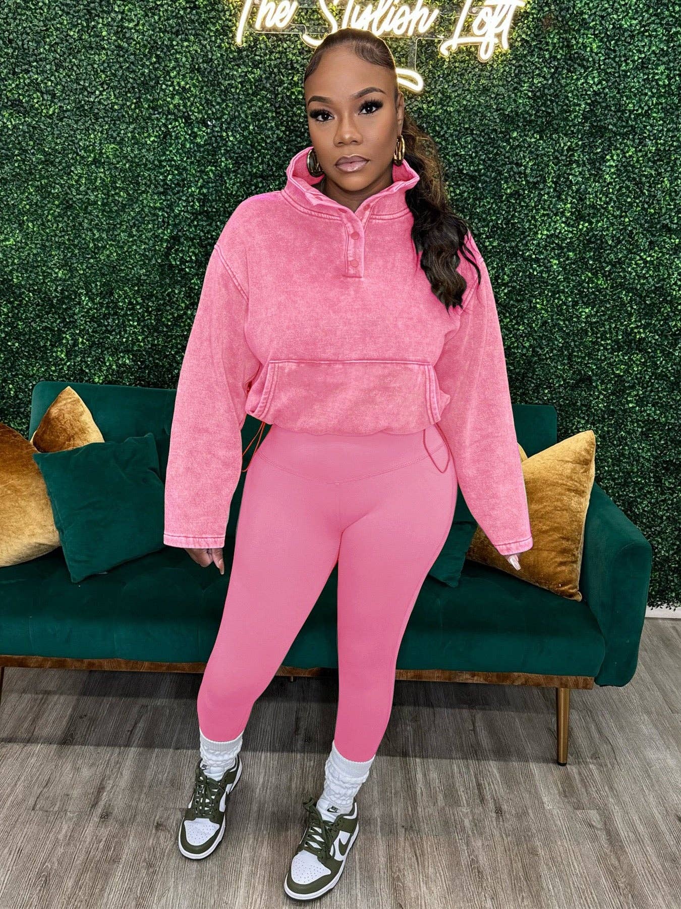 MB Fashion Wholesale - Wholesale Lounge Set - Women's - MB FASHION Fleece Pullover and High-Waist Leggings Set 40690