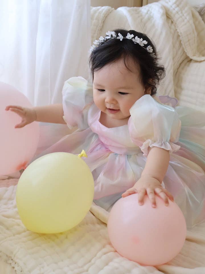 A Little Lacey – wholesale Jumpsuit – Baby – Anastasia Baby Rainbow Romper1