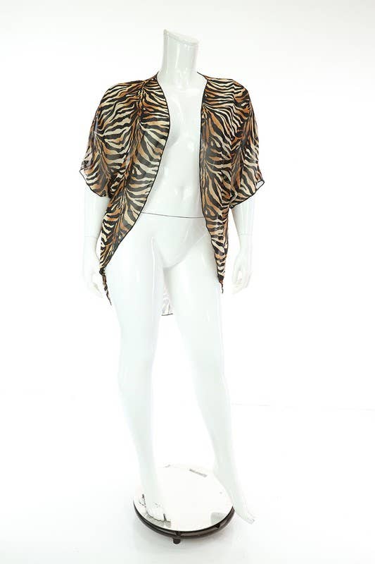 SEXY STAR DESIGN INC – wholesale Kimono - Dam – Plusstorlek Ny Stil Dam Chiffon Kimonoärmar10