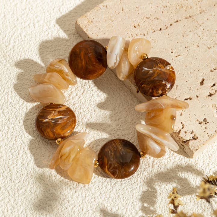 COSMOS - Wholesale Beaded Bracelet - Colorful Resin Elastic Bracelet Multicolor Fashion Jewelry0