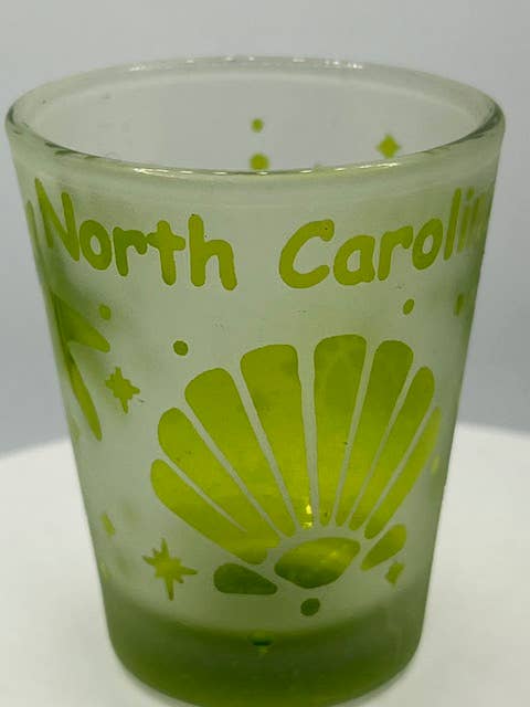 7 Star - Wholesale Shot Glass - North Carolina State Etching Shot Glass 2 oz Best Seller2
