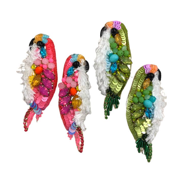 Brincos de periquito por atacado de Allie Beads