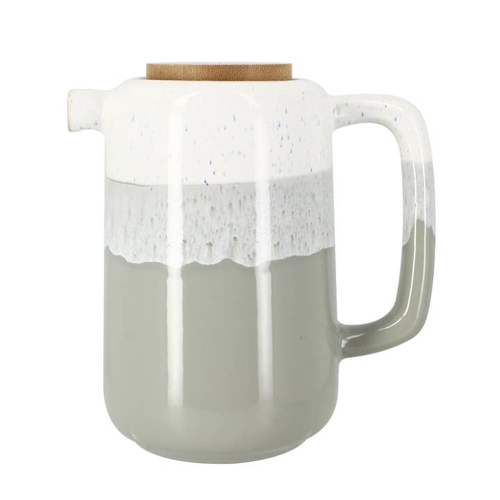 Ogo living - Wholesale Tea Pot - Riga 1l stoneware teapot, assorted colors blue and green1