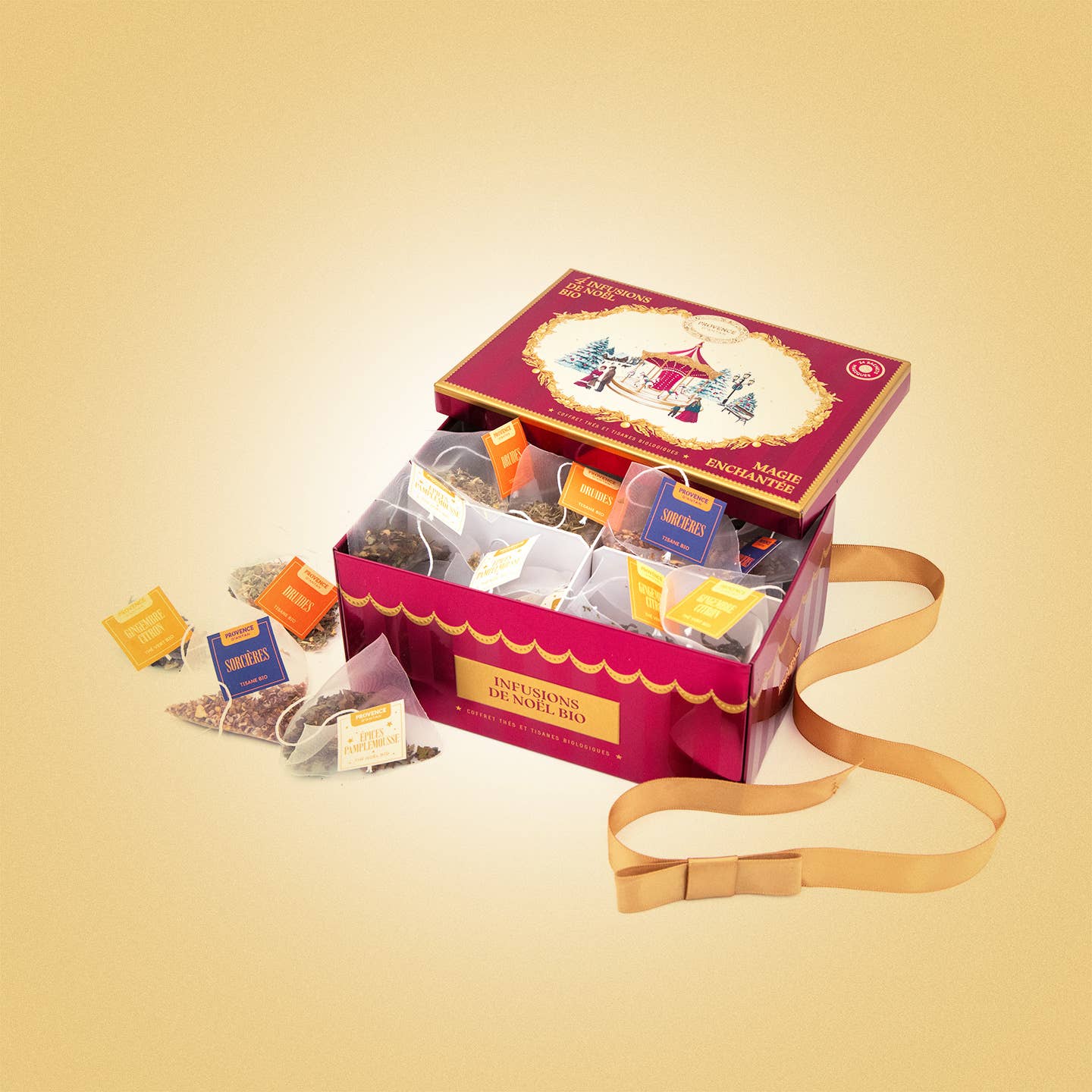 PROVENCE D'ANTAN - Wholesale Tea Bags - Metal Box 4 Organic Christmas Infusions* – Enchanted Magic1
