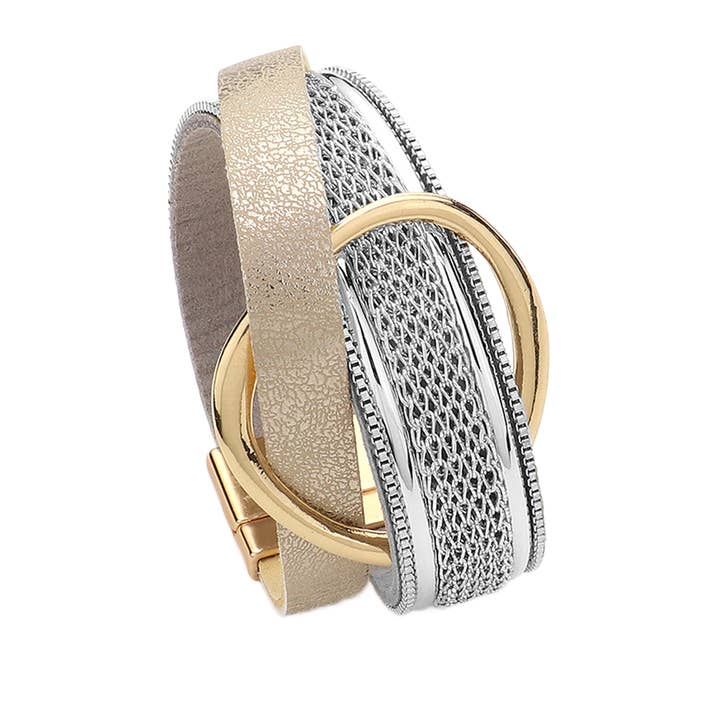 Embellish Your Life - Wholesale Woven/Braided Bracelet - Wrap It Up Magnetic Bracelet