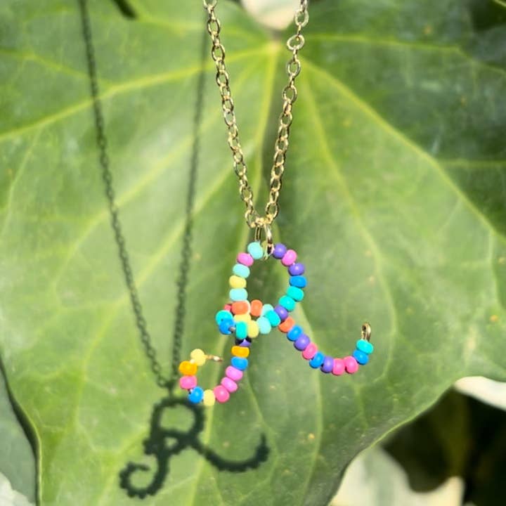 MorninGloria's - Wholesale Pendant/Charm Necklace - Beaded Initial Necklace17