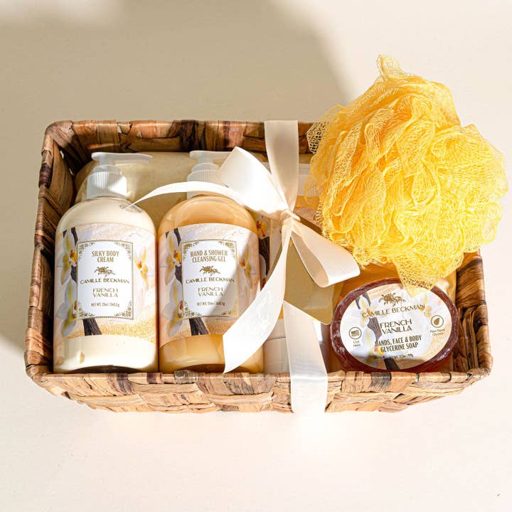 Panier cadeau French Vanilla Essentials pour la vente par Camille Beckman