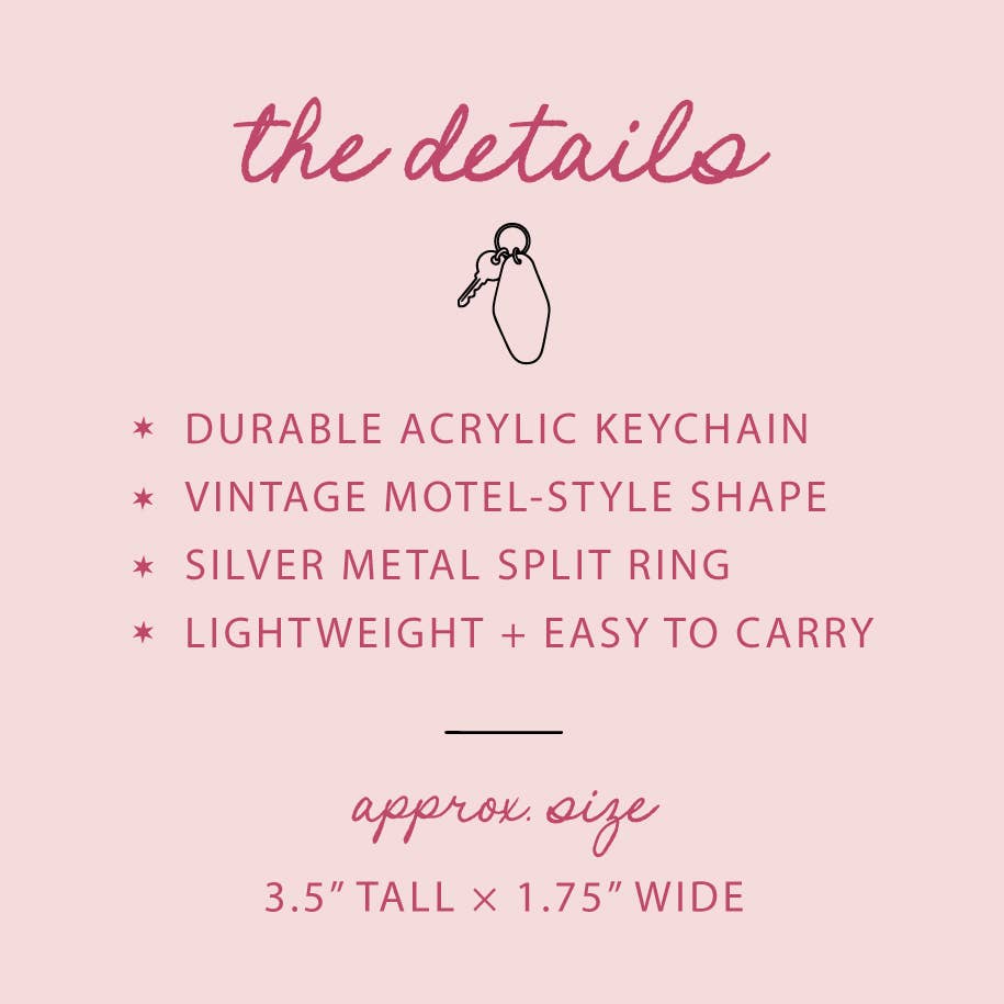Declaration & Co - Vente Porte-clés – unisexe - Porte-clés rétro d'hôtel - Allons à la plage2
