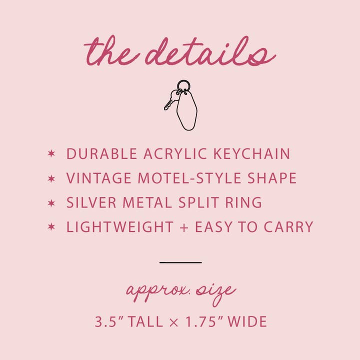 Declaration & Co - Vente Porte-clés – unisexe - Porte-clés rétro d'hôtel - Allons à la plage2