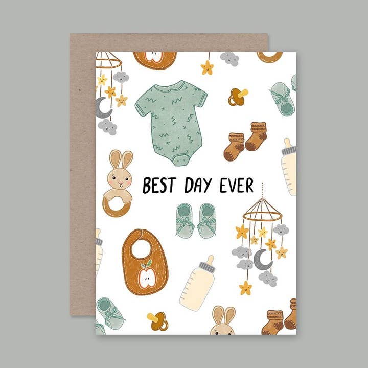 BEST DAY EVER card for wholesale by AHD Paper Co