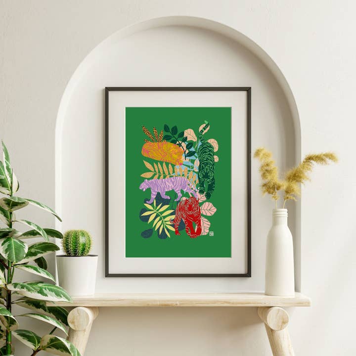 Tigress Art Print for wholesale by Dora Nola