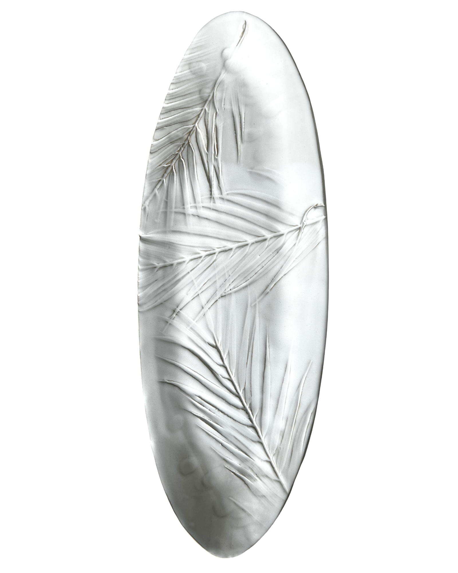 Gina DeSantis Ceramics – wholesale Serving tray – Sandalwood Fern Oval Platter0