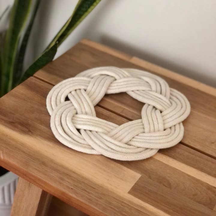 Make My Day Design - Wholesale Trivet - Round Nautical Rope Matt/Rope Trivet4