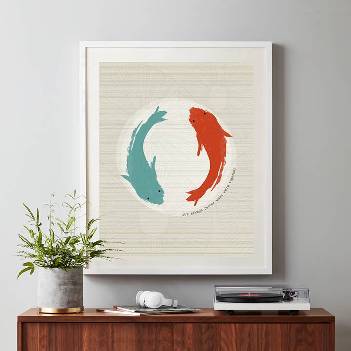 Lyrical Artworks - Wholesale Art Print - Jack Johnson | Better Together modern song lyric art print
