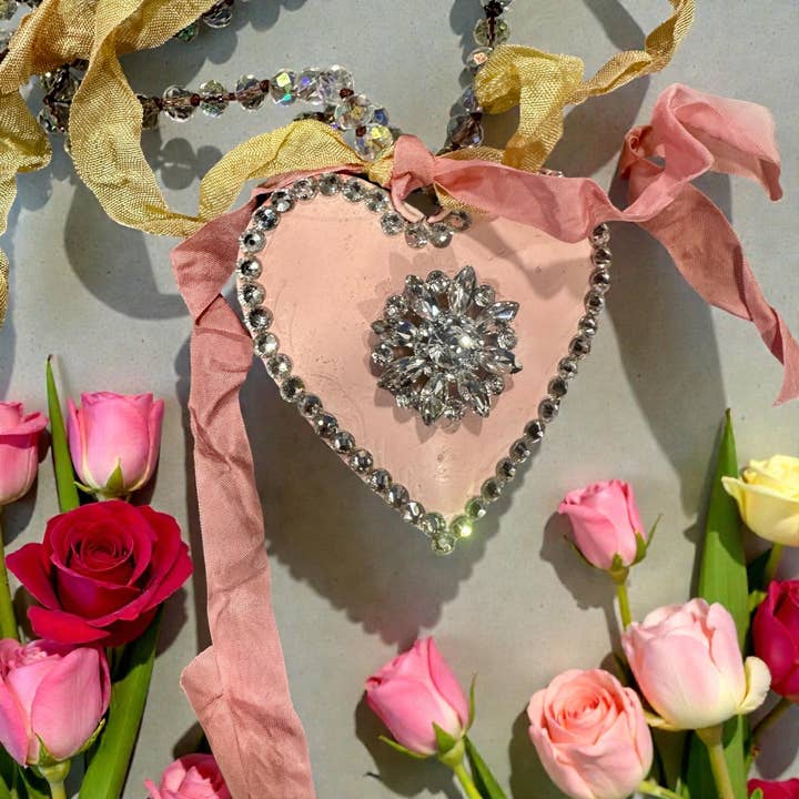 Sparkle Heart Necklace for wholesale by A Rare Bird Shop