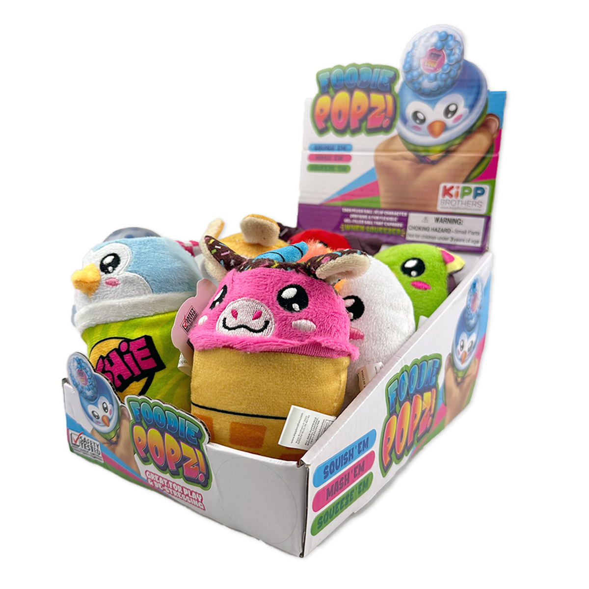 Novelty Brands - Wholesale Squishy Toy - Kids & Baby - So Much Fun! Foodie Squishy Plush Toy Assortment - 6/Display1