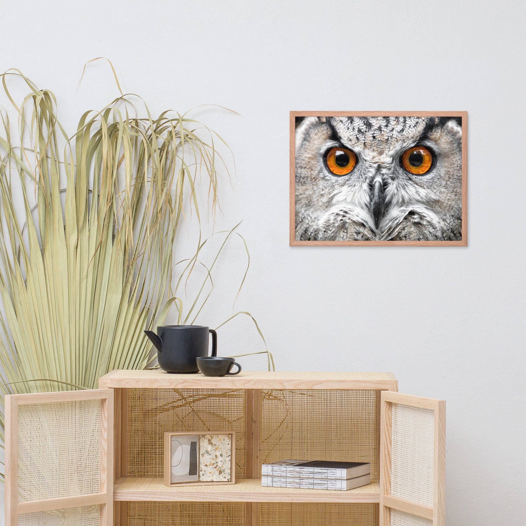 Pipa Wall Art & Home Decor - Wholesale Art Print - Close-up Yellow Owl Eyes Animal Wildlife Framed Wall Art11