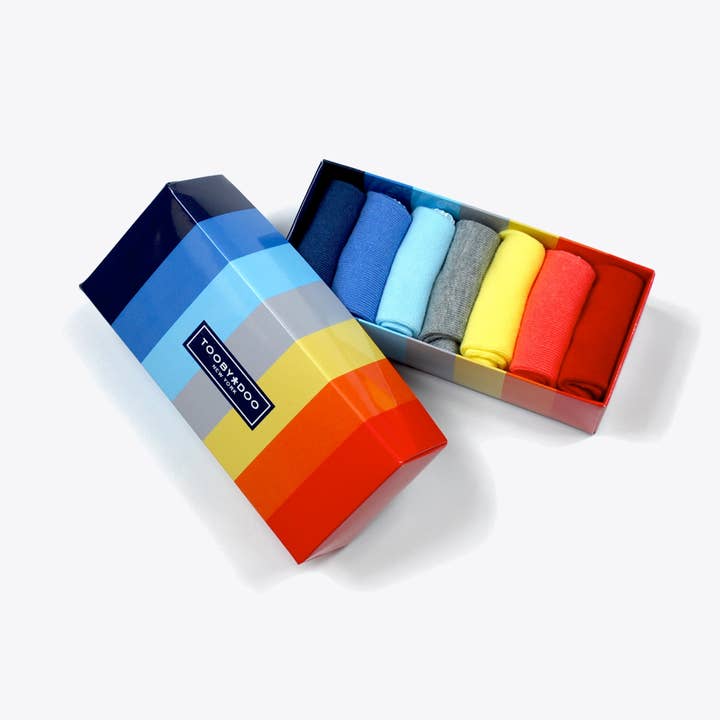 Tooby Multi Color Baby Sock Set 7 pack for wholesale by Toobydoo