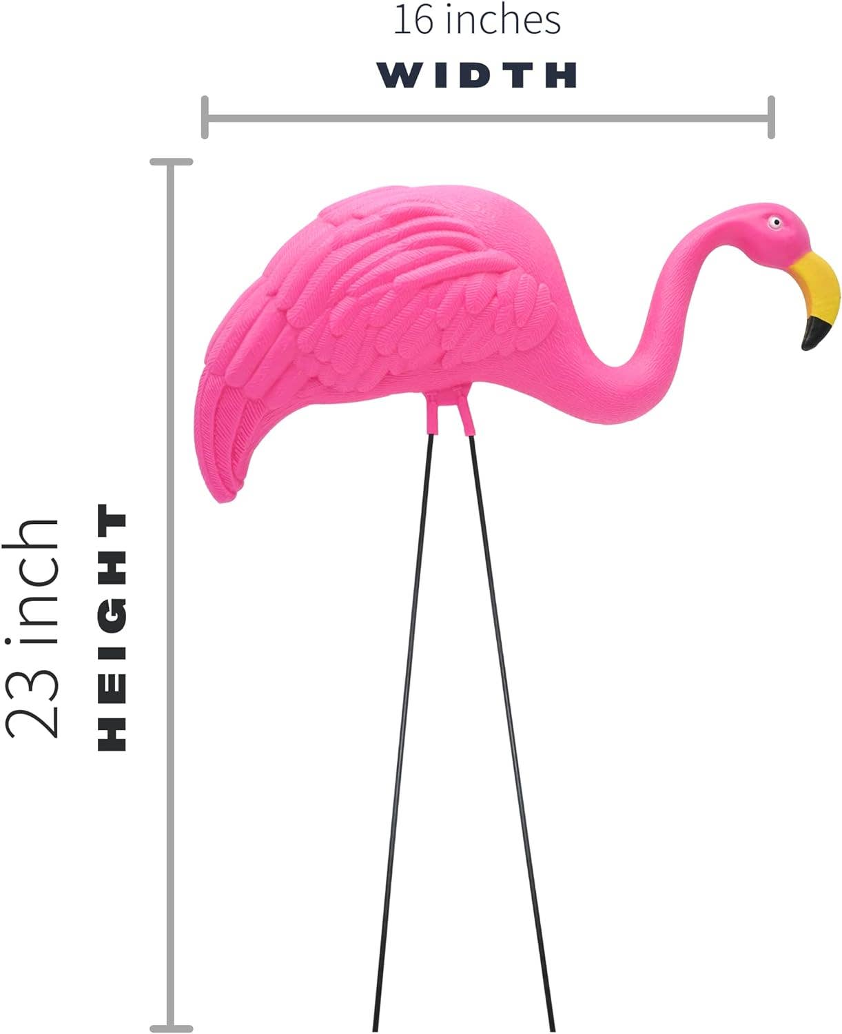 4E's Novelty - Wholesale Outdoor Ornament/Decor - 4 Pink Flamingos Yard Decorations - Large 23 inch Ornament Statues - Outdoor Garden Lawn Flamingo Decor by 4E's Novelty6