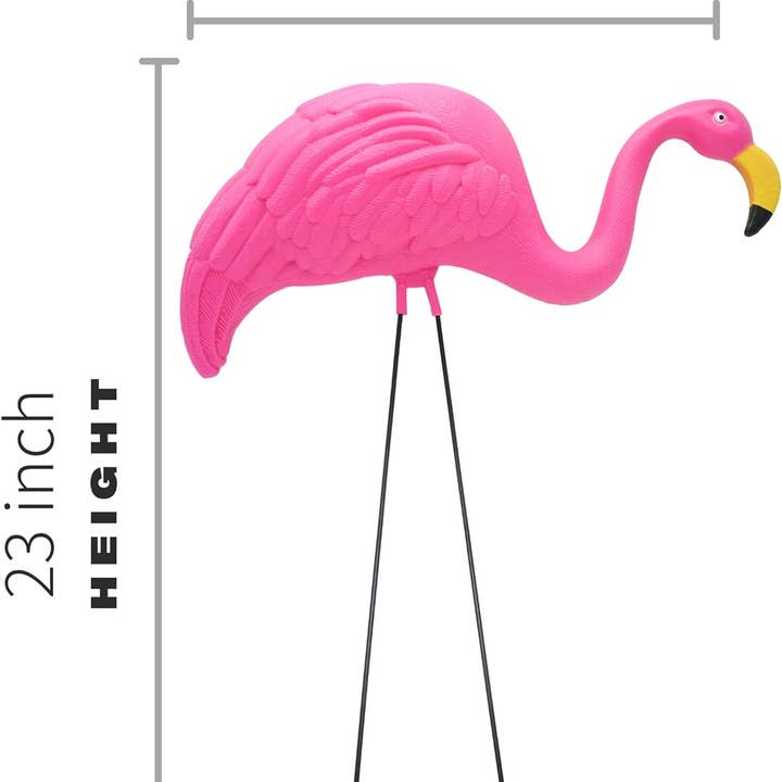 4E's Novelty - Wholesale Outdoor Ornament/Decor - 4 Pink Flamingos Yard Decorations - Large 23 inch Ornament Statues - Outdoor Garden Lawn Flamingo Decor by 4E's Novelty6