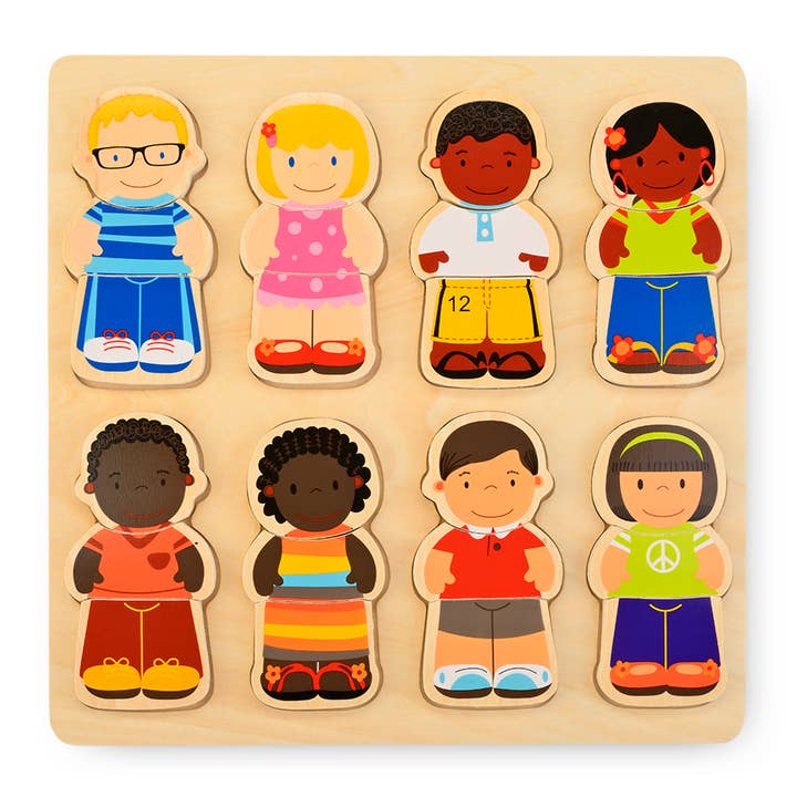 Discovery Toys - Wholesale Puzzle - Kids - WE ALL BELONG Chunky Wood Puzzle